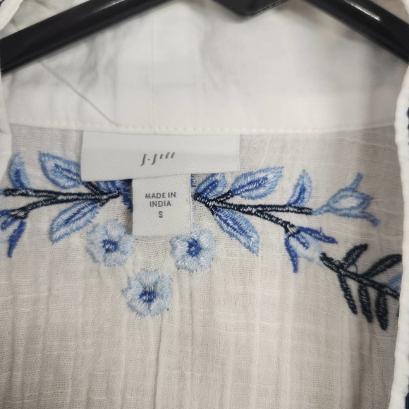 J. Jill Embroidered Floral Kimono Cardigan Small - Picture 4 of 6